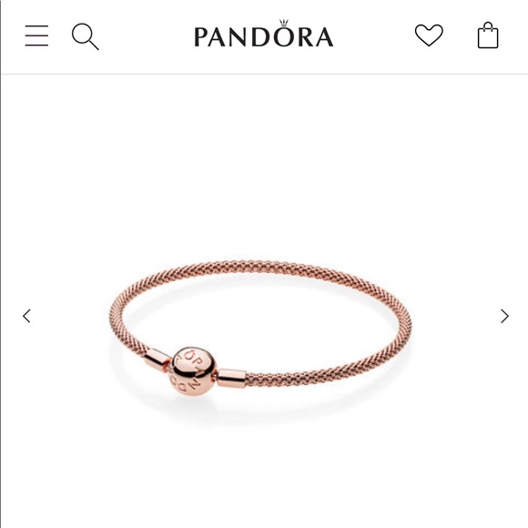 NEW Pandora Rose Gold Mesh Bracelet - Picture 4 of 4